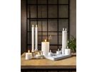 LED Pillar Kerze Flamme Charge - Indoor, Weiss