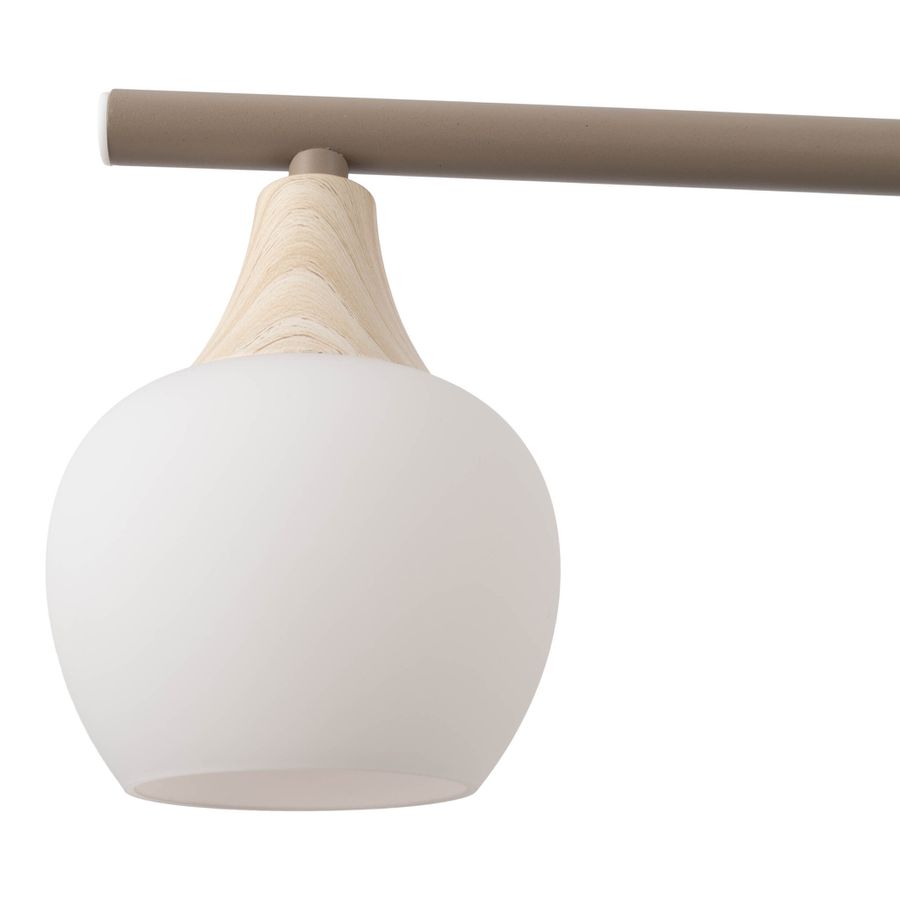 4er Pendelleuchte  MONACO  L: 78cm beige - IP20, E14, Beige