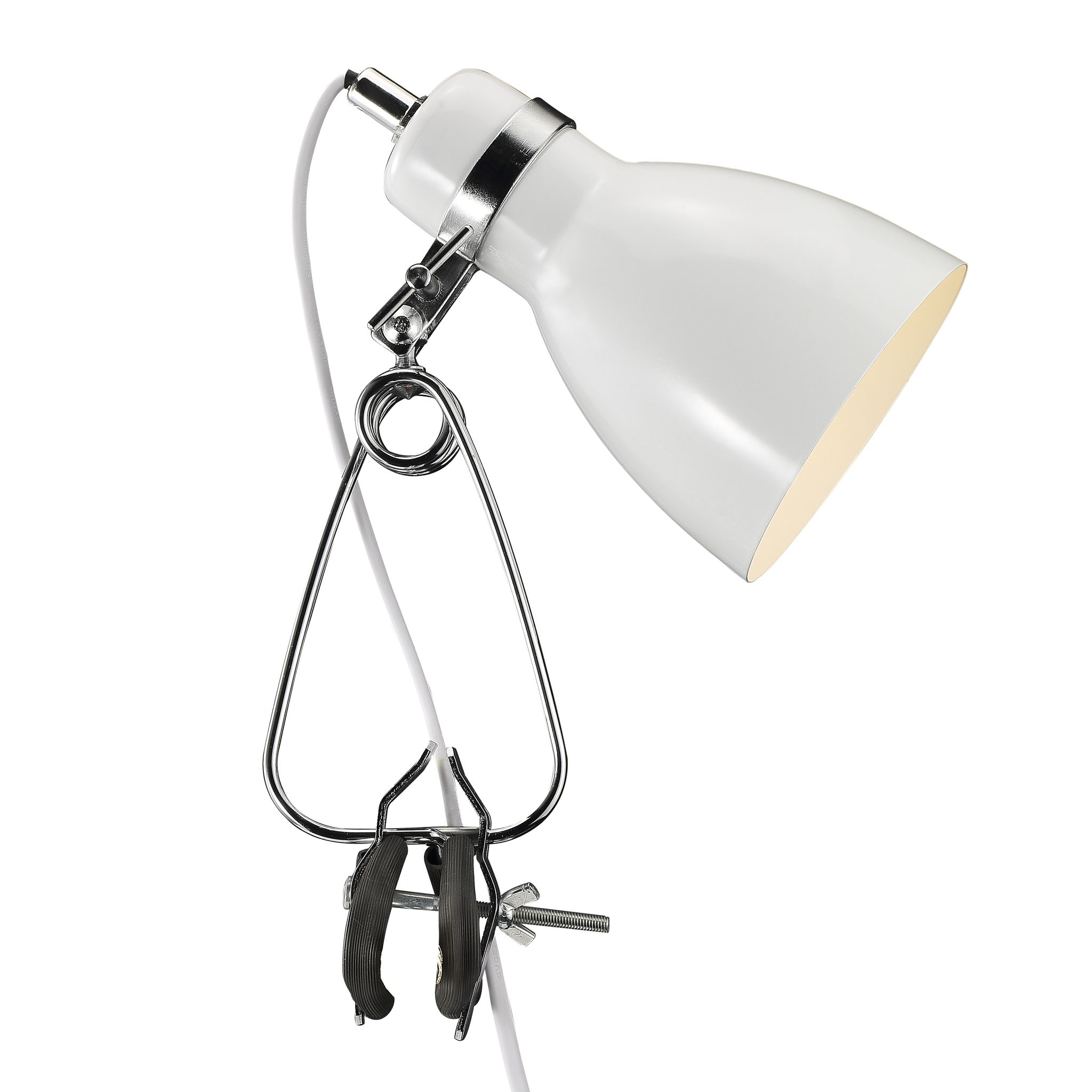 Cyclone, Klemmleuchte, Weiss - E14, max. 15W, IP20