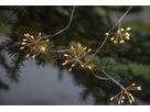 Lichterkette Dew Drop Flower - IP44, Kaltweiss, Silber