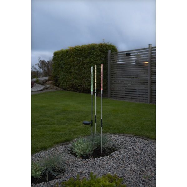 Solar Decoration Bubbly 3-pin - IP44, Multicolor, Dämmerungssensor
