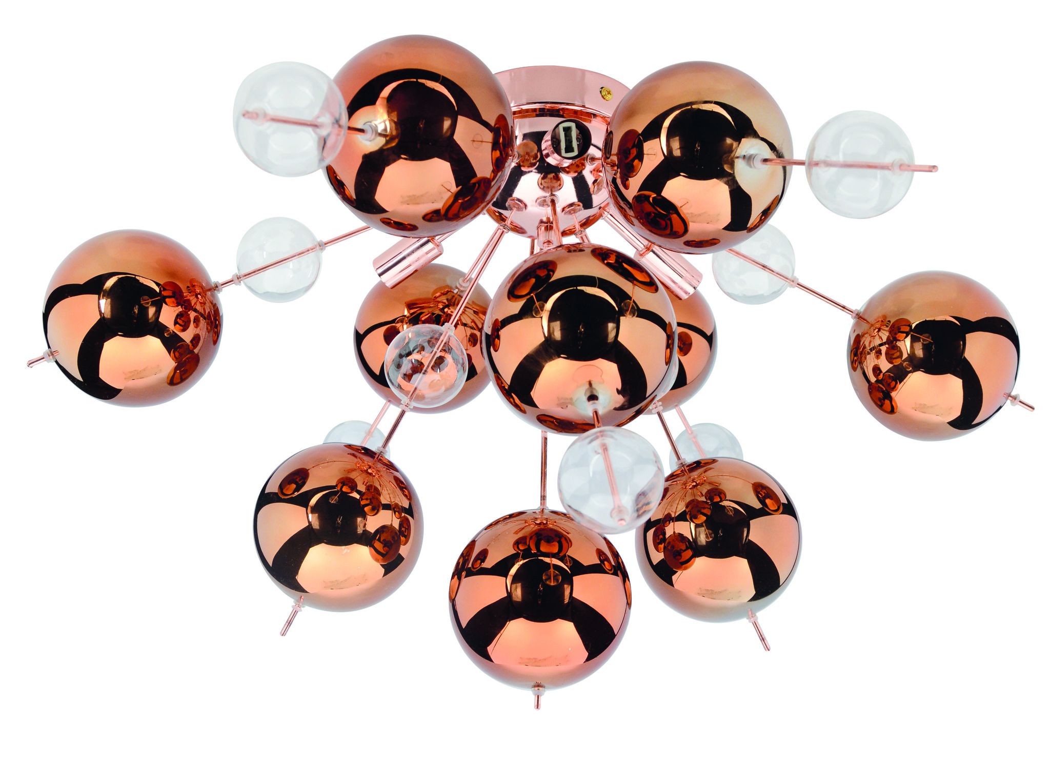 Deckenleuchte Explosion Copper - G9, max. 6x20W, IP20, kupfer, nicht dimmbar, Leuchtmittel exklusiv, D=570mm, H=380mm