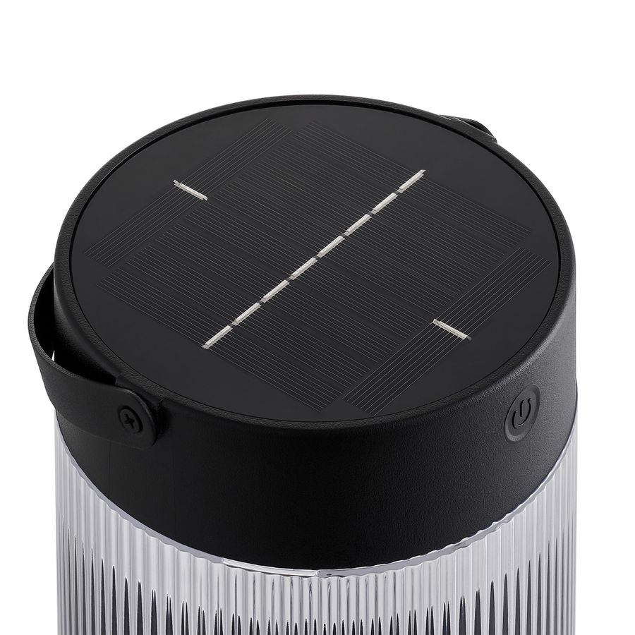Coupar, Solar-Tischleuchte, Schwarz - LED-Modul 3.2W, IP44, schwarz