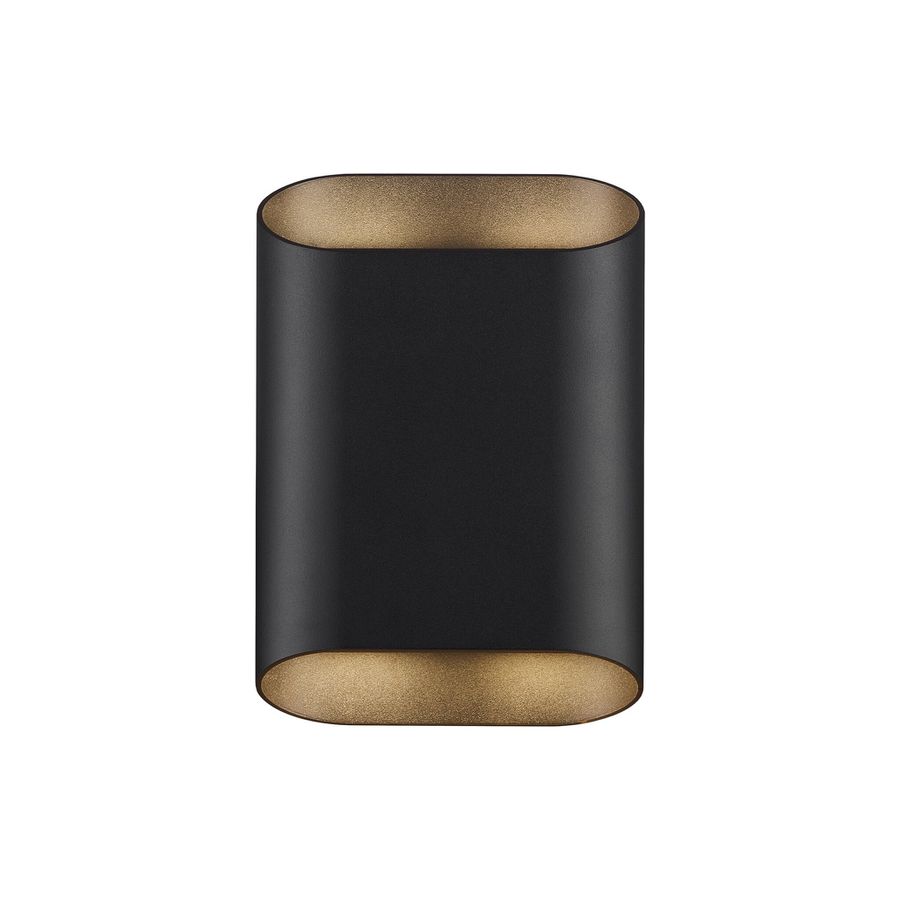 Wandleuchte Nico 22 Round Maxi  Schwarz - 15W, GU10, IP54