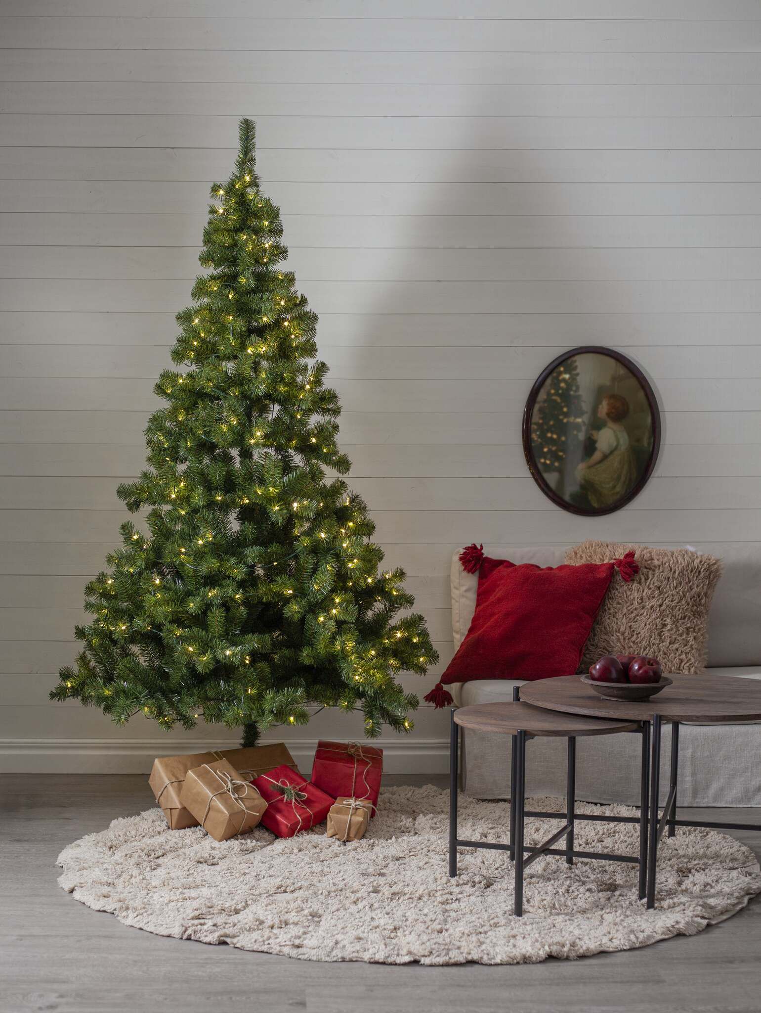 Künstlicher Weihnachtsbaum Ottawa - grün, 400 LED's, 210cm Höhe