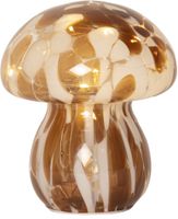 Glas Dekoration Funghi - IP20, Warmweiss, Braun