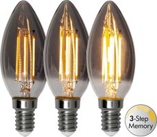 LED Leuchtmittel E14 C37 Soft Glow Smoke 3-step memory - E14, 150lm, 2.9W, 230V