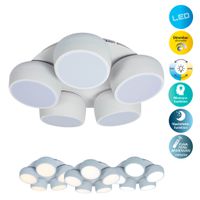 5er LED Deckenleuchte ELIORA weiß - LED-Modul, IP20, 230V