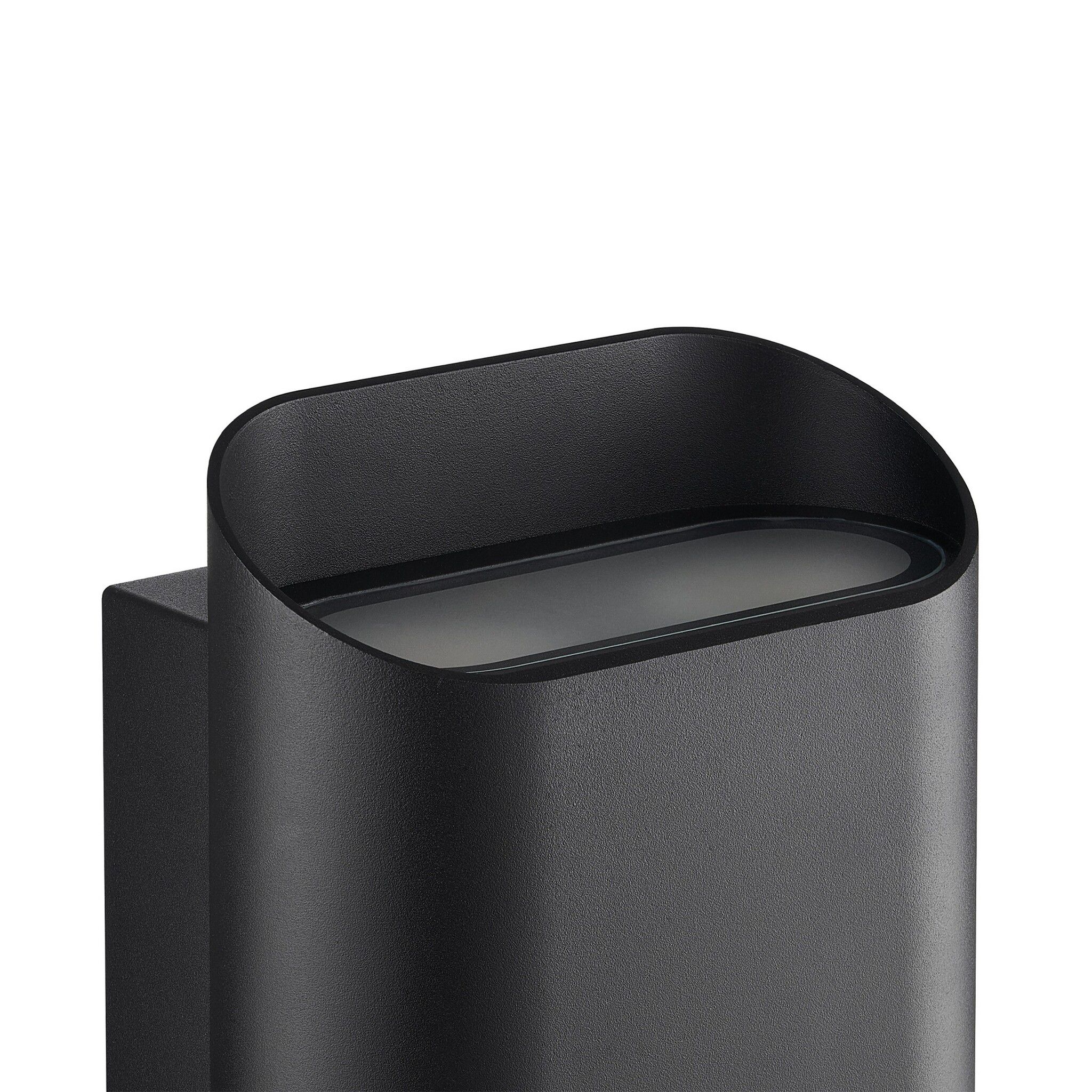 Wandleuchte Nico 22 Round Maxi  Schwarz - 15W, GU10, IP54