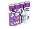 NiMH pile rechargeable Micro AAA 550mAh, 2er blister - 4er Kartonage