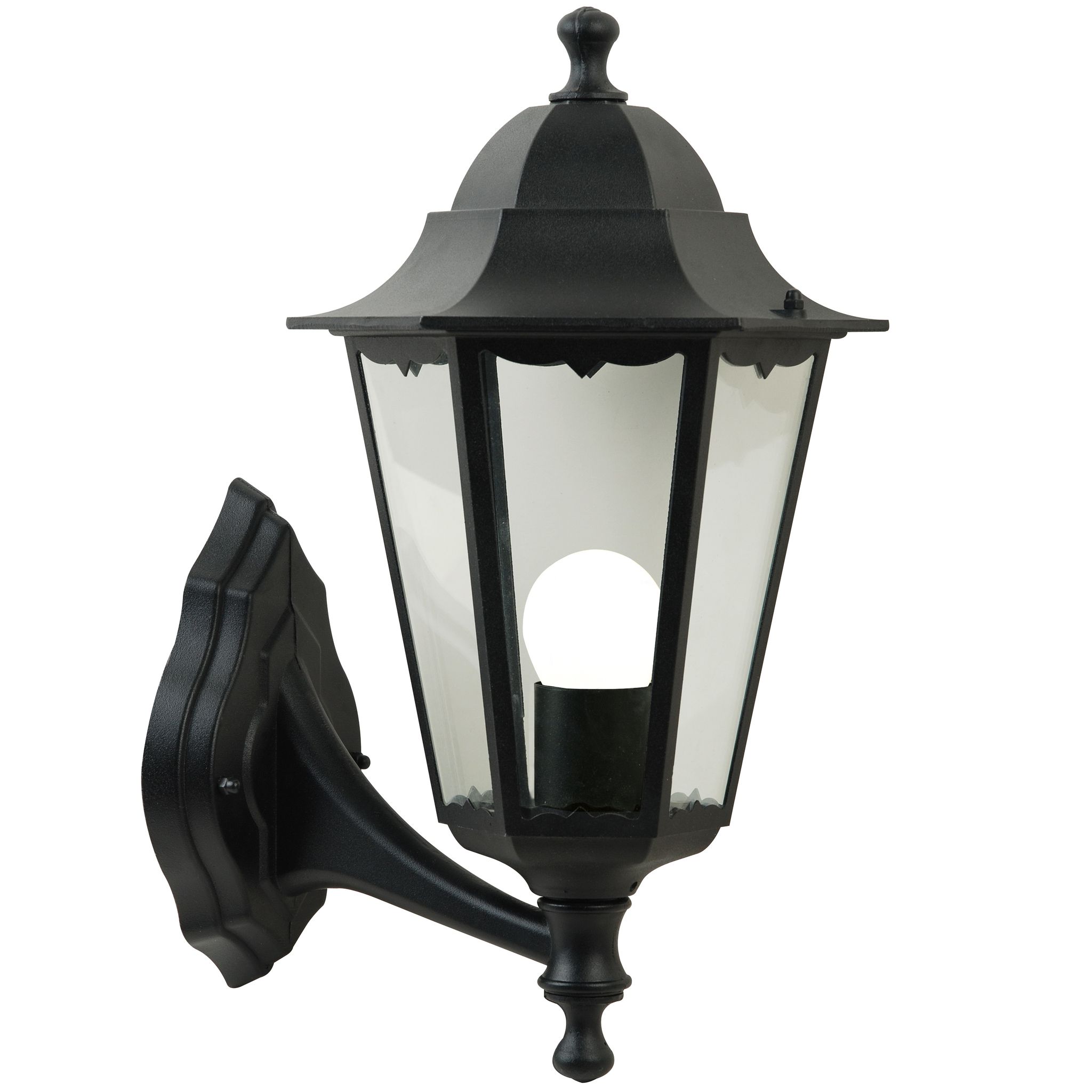 Cardiff, Wandleuchte, Schwarz - E27, max. 60W, IP44