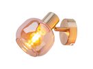 Glas-Wandspot Libby messing H: 16cm - E14, IP20, 40W, 230V