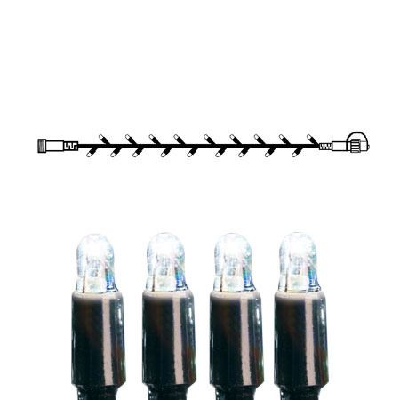 Lichterkette Extra System LED - IP44, Kaltweiss, Schwarz