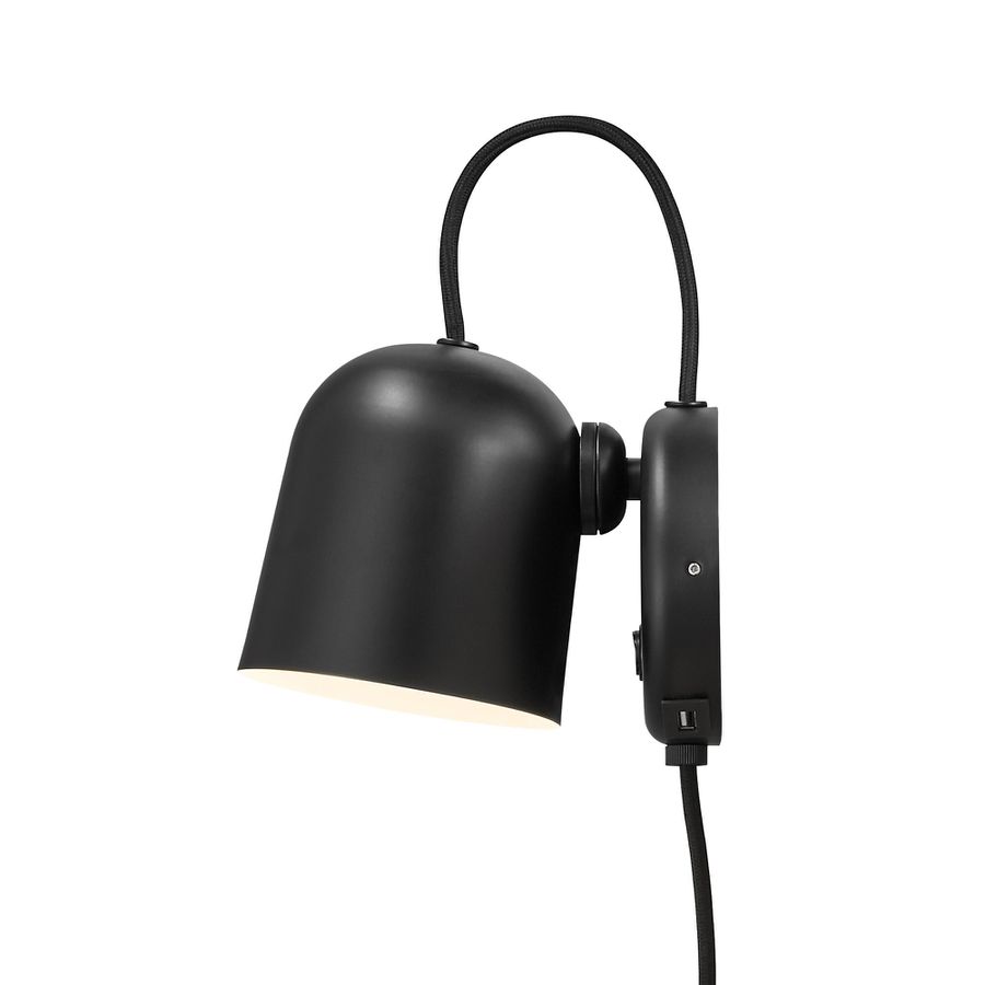 Angle, Wandleuchte, Schwarz - IP20, GU10
