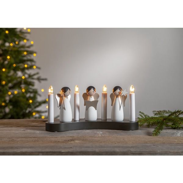 Kerzenständer  Angel choir - IP20, Warmweiss, 4 LED