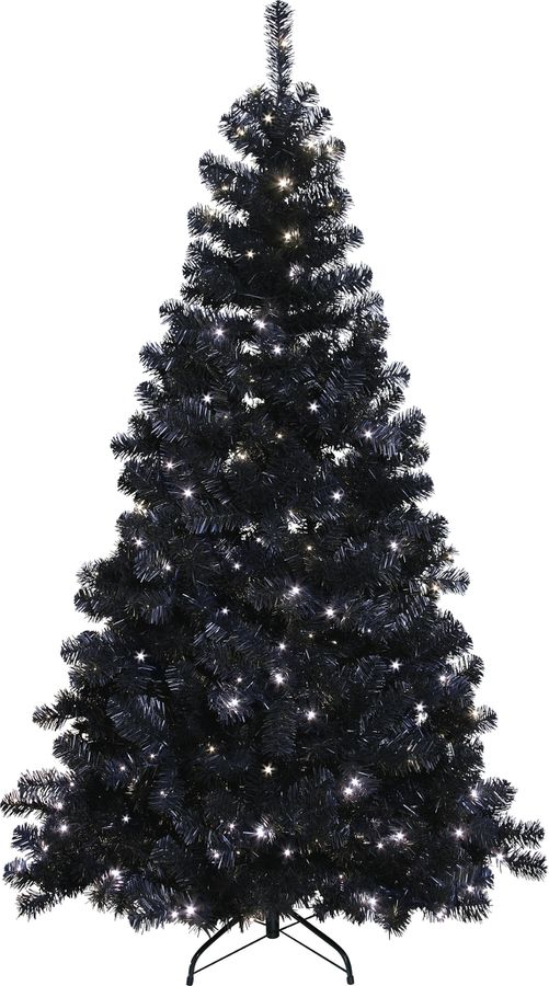 Künstlicher Weihnachtsbaum  Ottawa - schwarz, 260 LED's, 210cm Höhe