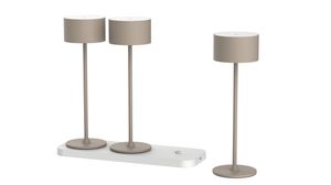 Akku-Tischleuchten 3er Set mit Ladestation Tavolo sand - 3000-6500K,170lm, IP20