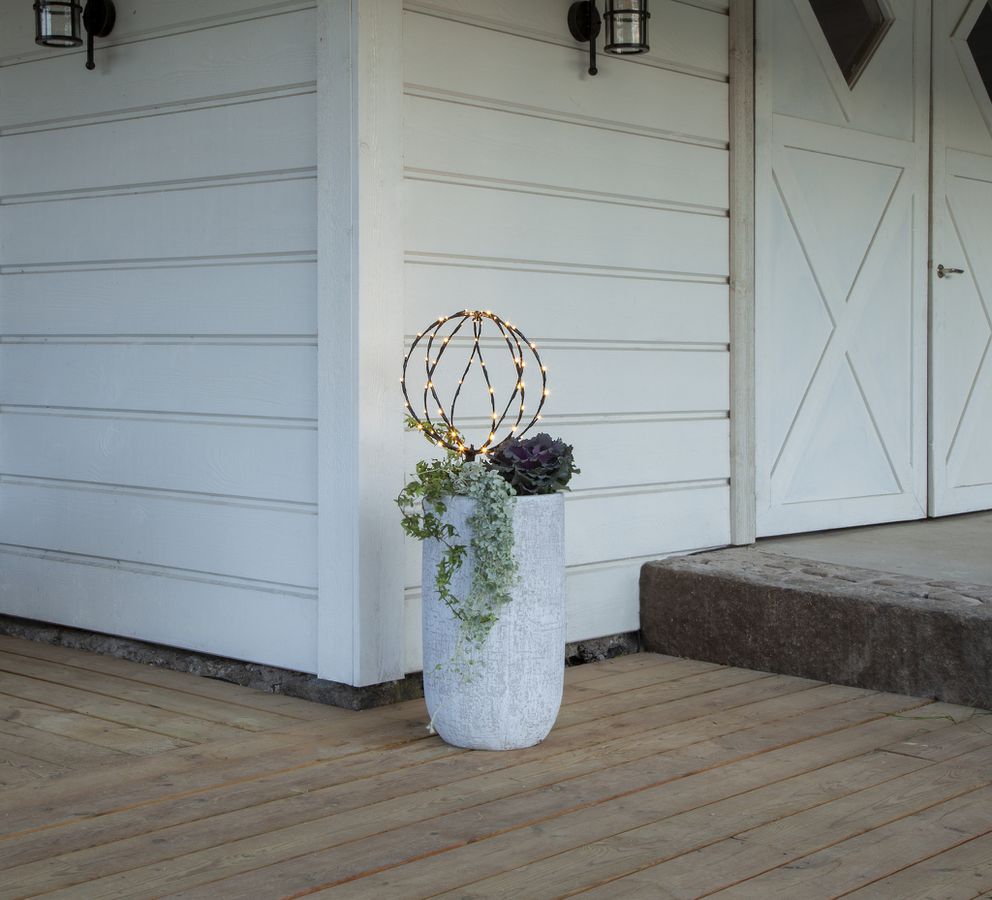 Outdoor Decoration Sphere - IP44, Warmweiss, 64 LED's