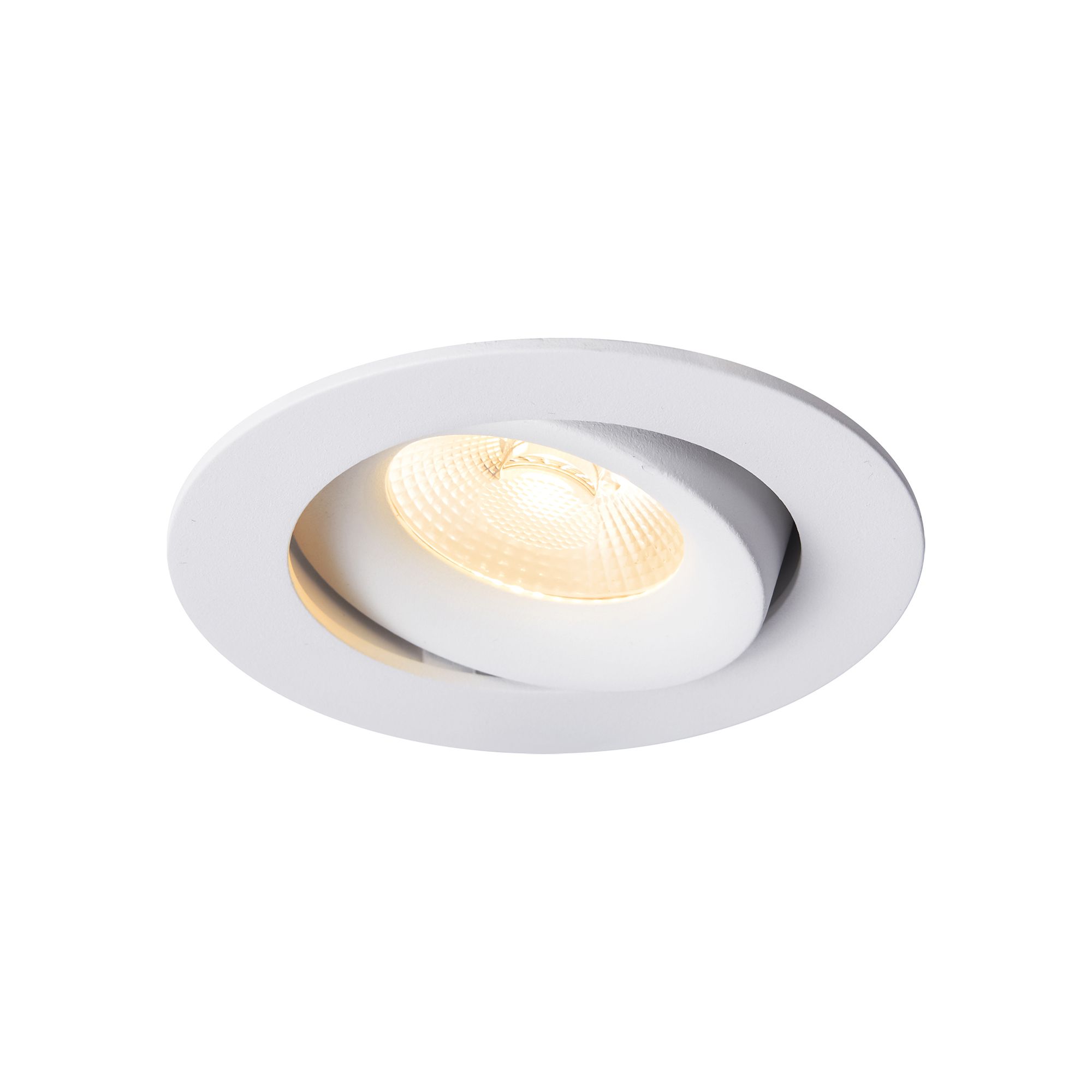 LED Einbaudownlight ALIKI - 8W, 560lm, 2700K, IP44, CRI 90, weiss, dimmbar, D=96mm, H=45mm, BL=83mm