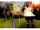 LED-Solar Erdspiess BBQ - LED fest verbaut, IP44, Warmweiss