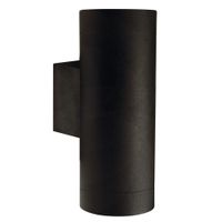 Tin Maxi, Doppelt Wandleuchte, Schwarz - GU10, max.2x35W, IP54