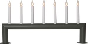 Kerzenleuchter Circum - IP20, Grau, Warmweiss