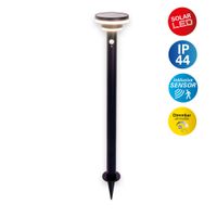 LED Solarleuchte NORA H: 86 cm mit Erdspieß - IP44, 3W, Warmweiss