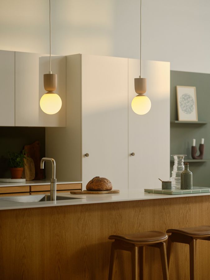 Pendelleuchte Sadie Light brown - 6W, E14, IP20