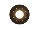 LED Einbaudownlight ALIKI - 8W, 560lm, 2700K, IP44, CRI 90, schwarz, dimmbar, D=96mm, H=45mm, BL=83mm