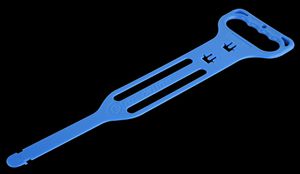 Kabelhalter - Kunststoff blau mit Handgriff bis 30m
