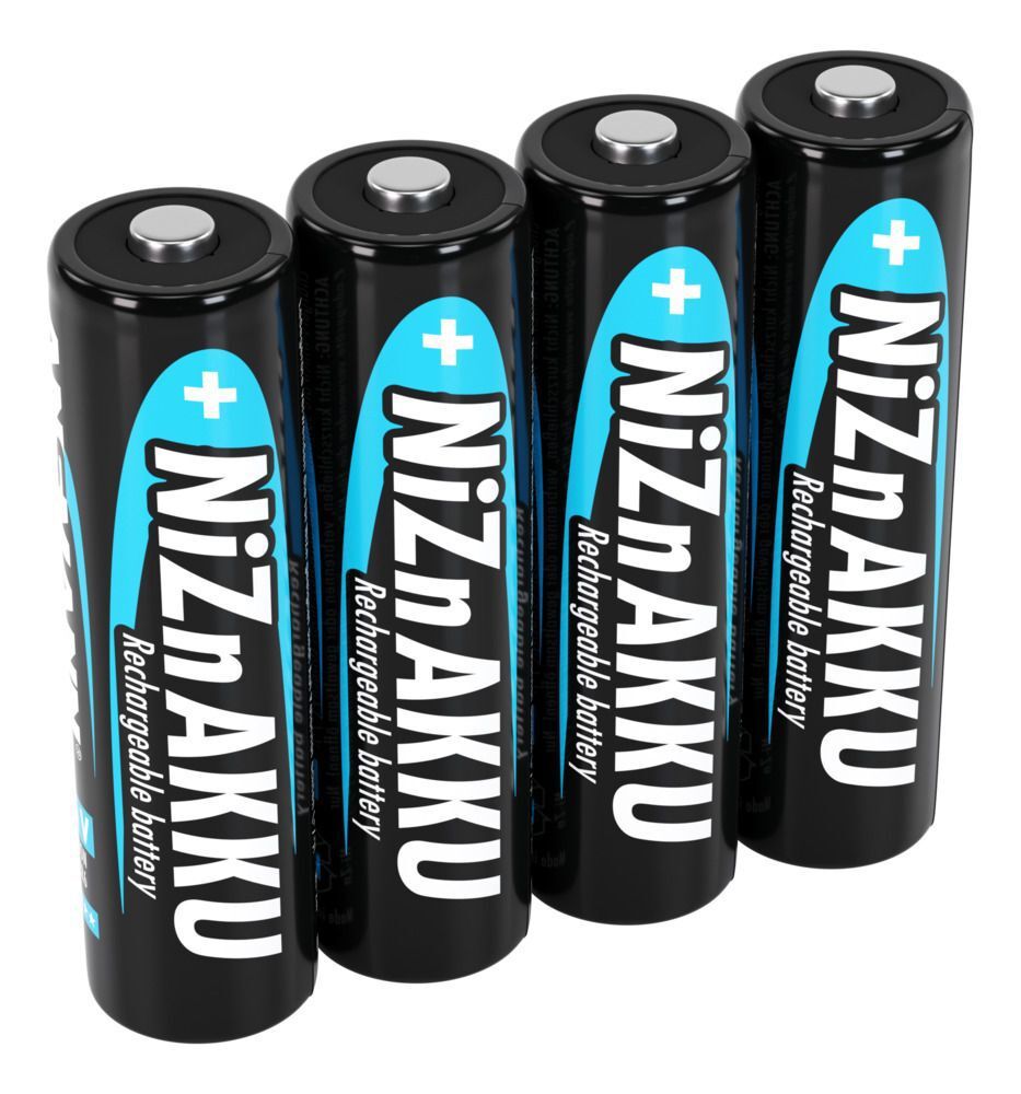 NiZN Akku Mignon AA 2500mWh 4er - Mignon AA Akku 1600 mAh
