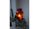 Grablicht-Display Serene - Outdoor, Rot, 34cm Höhe, keine Timerfunktion