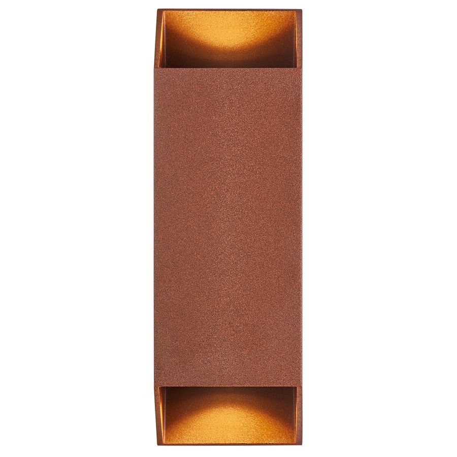 Nico Square 22, Wandleuchte, Rost - GU10, IP54, max.35W