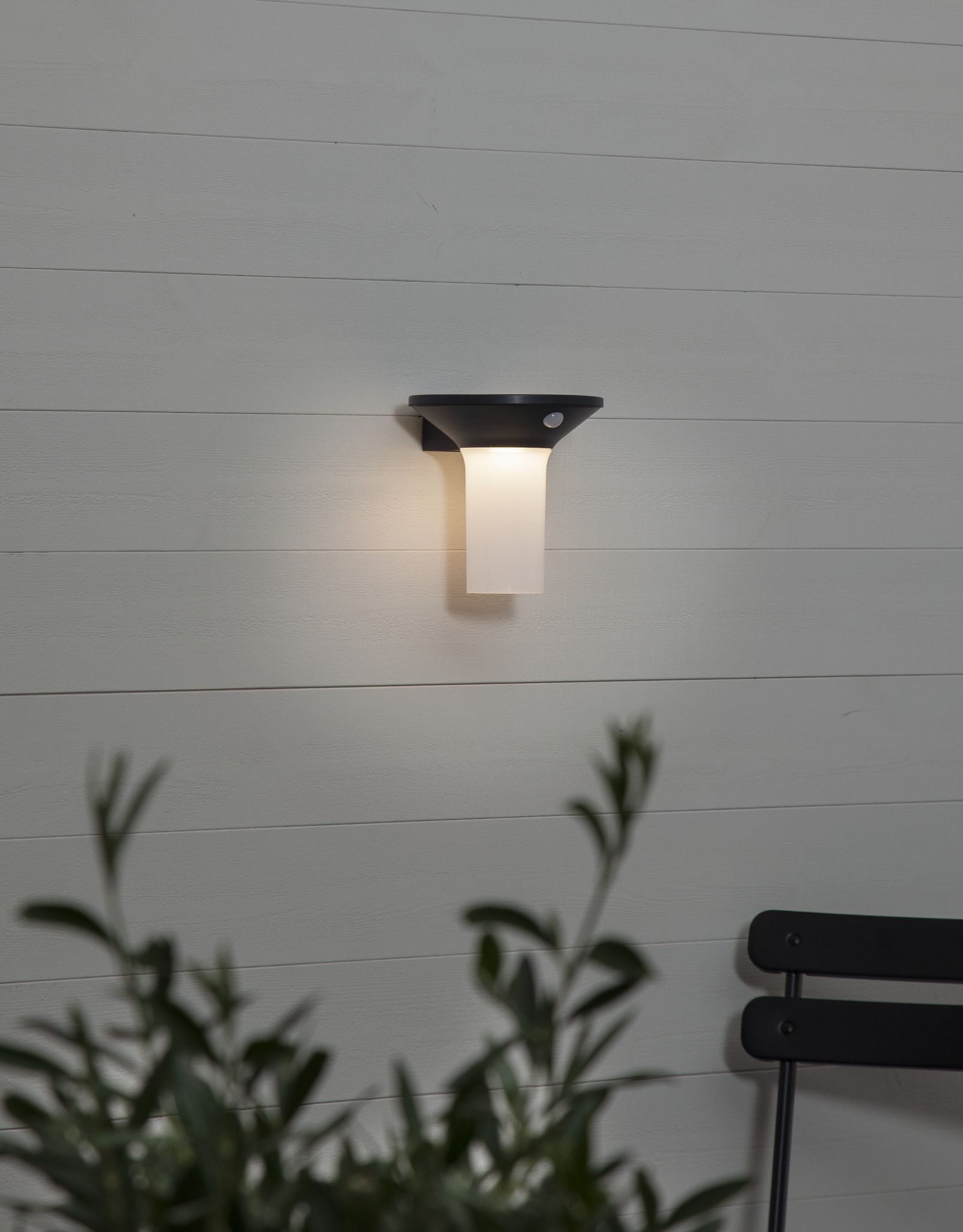 Solar Wand Laterne Valta - Graphit, Lichtfarbe Warmweiss