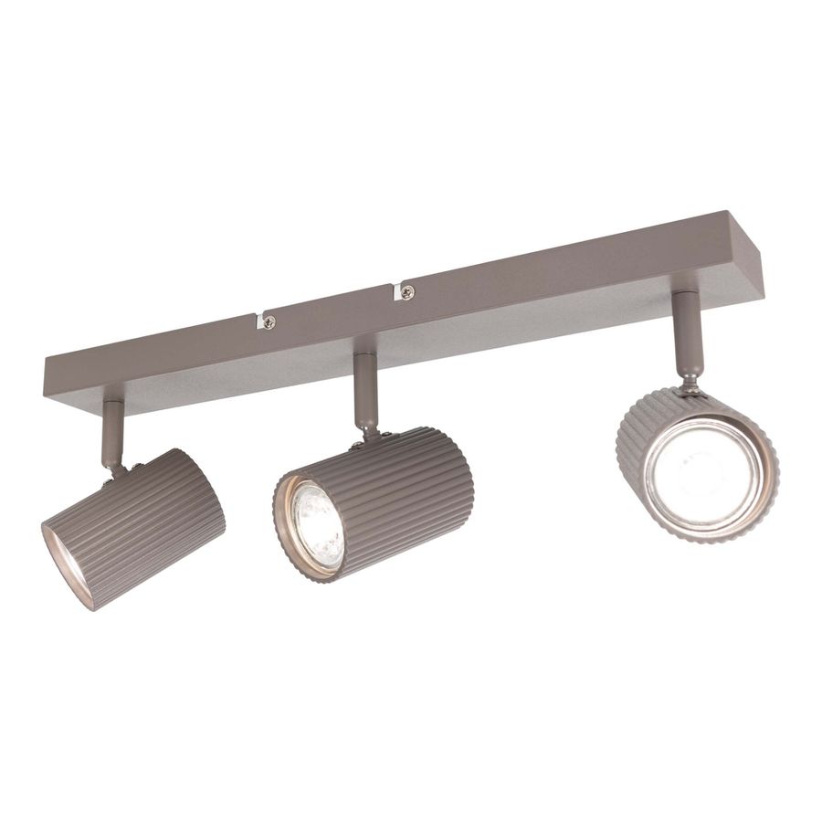 3er Spot-/Deckenleuchte  TINNIS  L: 41cm sand - IP20, GU10, Beige