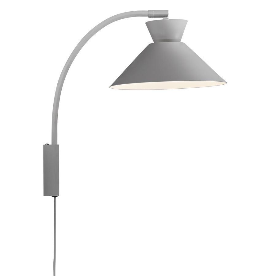 Dial , Wandleuchte, Grau - E27, IP20, max.40W