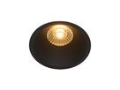 LED Einbaudownlight ALBRIC - 8W, 535lm, 2700K, IP44, CRI 90, schwarz, dimmbar, D=90mm, H=49mm, BL=83mm