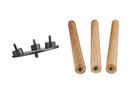 Kettle-Tripod 31, Holz Eiche - 3-Beinnfuss