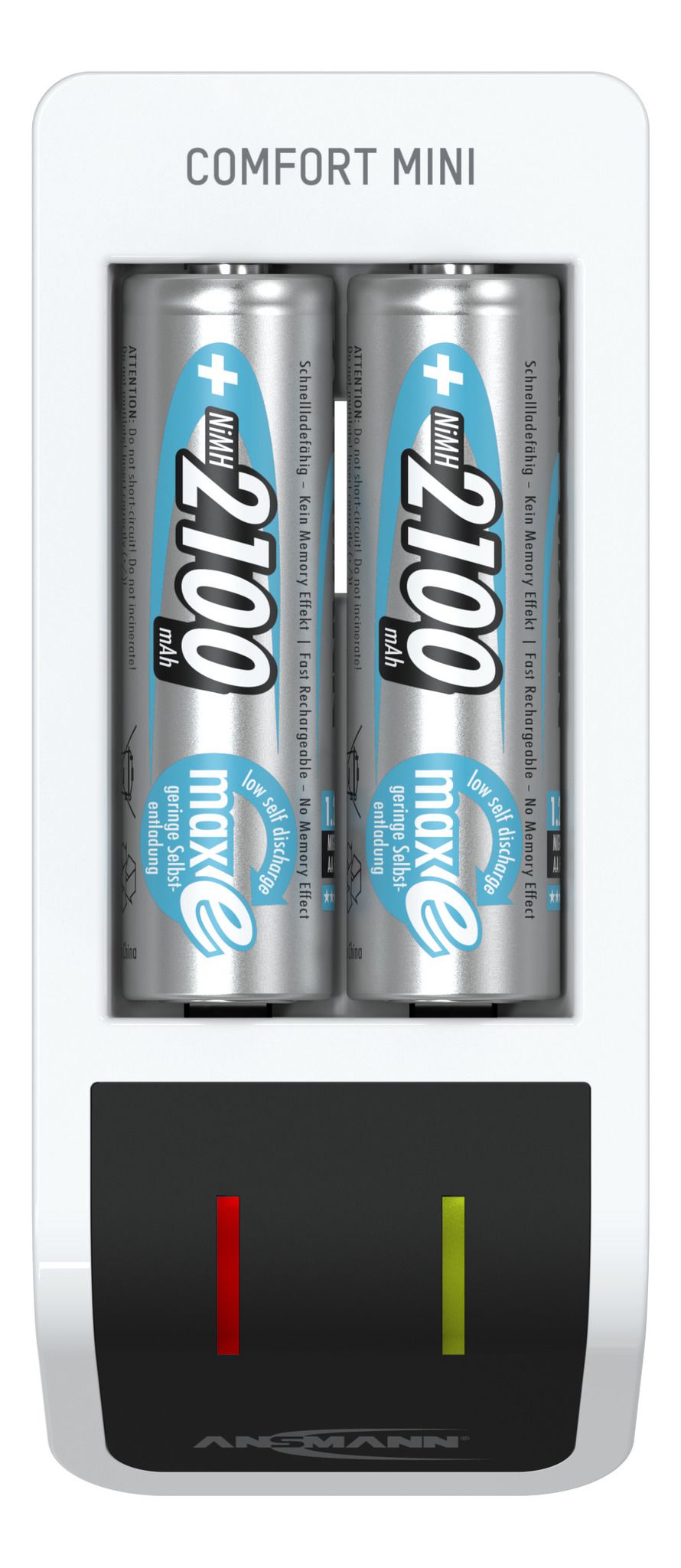 Comfort Mini + 2× AA 2100 mAh - 2x AA/AAA NiMH Akkus