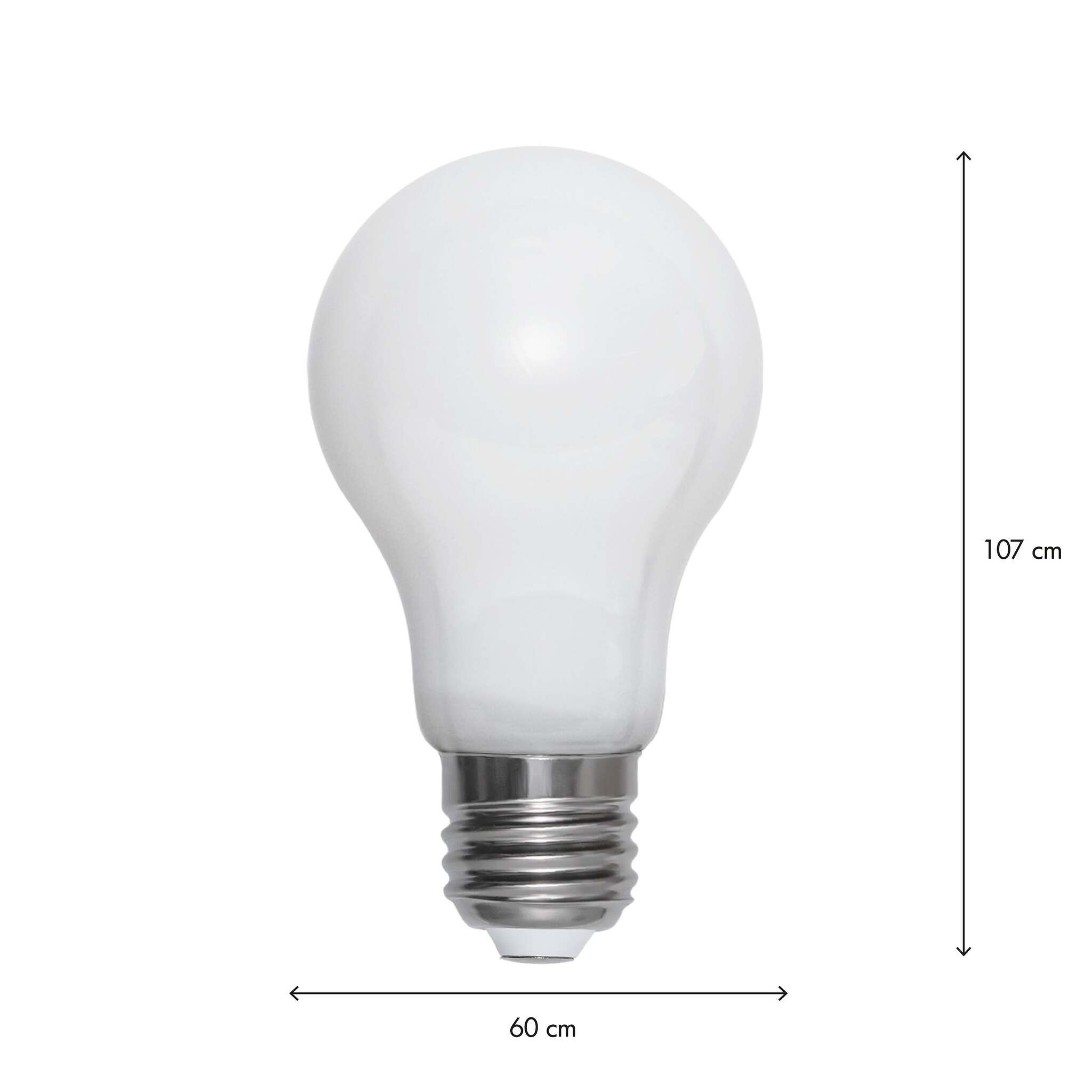 LED Leuchtmittel E27 A60 Opaque filament RA90 - E27, 806Lm, 7W, 230V