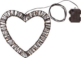 Outdoor Decoration Vicke Heart - Indoor, Outdoor, Warmweiss, Braun