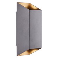Nico Square 22, Wandleuchte , Anthra. - GU10, IP54, max.35W