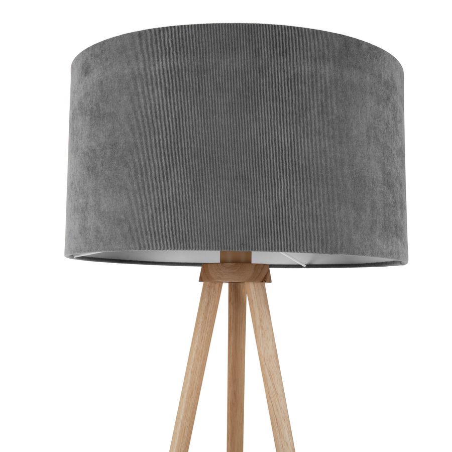 Stehleuchte  ARDITA  H: 152cm grau - IP20, E27, Grau