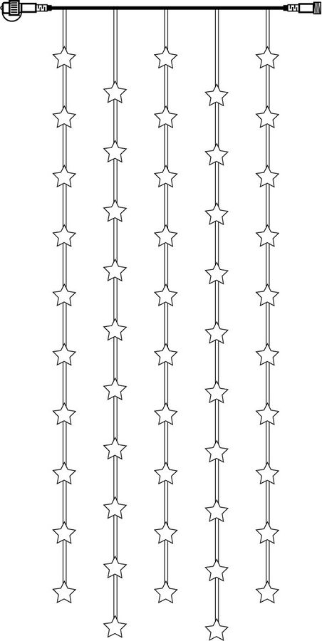 System Decor Extra, Vorhang, 90x200cm - Weiss, Warmweiss