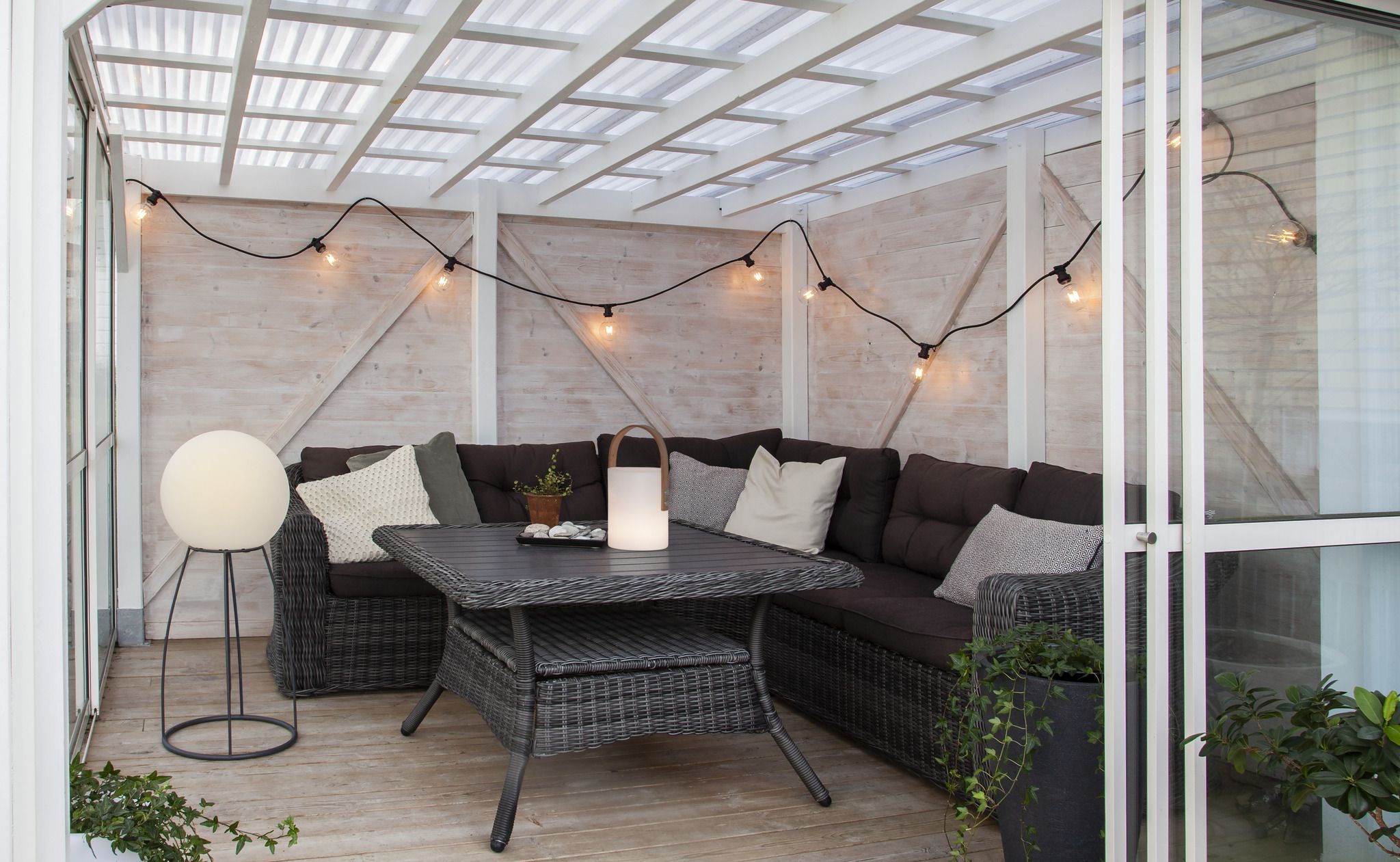 LED Party-Deco Illuminationskette Solo - 20xE27 (Leuchtmittel exkl.), IP44. IP55 Stecker, L=20m