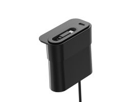 Mini Desktop Charger USB A+C PD20W Schwarz - mit ausziehbarem USB-C Kabel