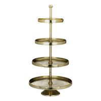 ETAGERE H-700 Ø350 GOLD BABIRIK - ETAGERE H-700 Ø350 GOLD BABIRIK