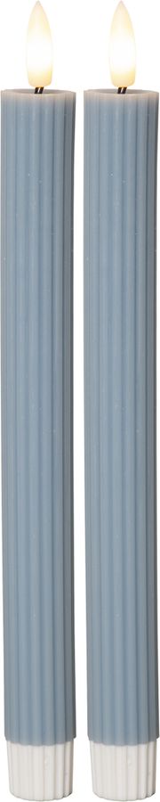 LED Dinner Kerze 2P Flamme Stripe - IP20, Warmweiss, 2 LED's