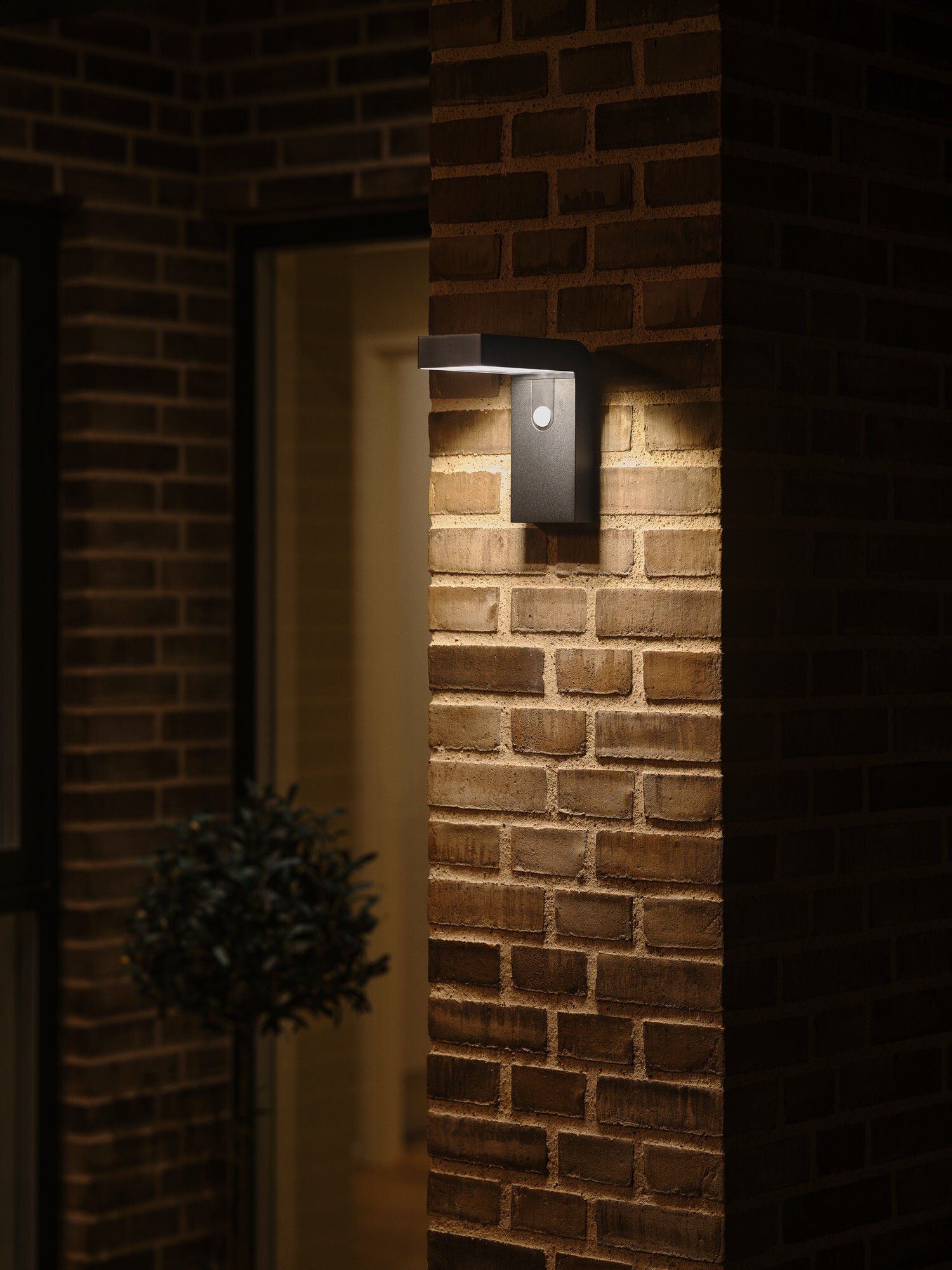 Alya, Wandleuchte, Solar, Schwarz - LED Modul, 5W ,IP44