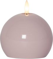 LED Pillar Kerze Flamme Shine - Indoor, Pink, 11.00 cm Höhe, Timerfunktion
